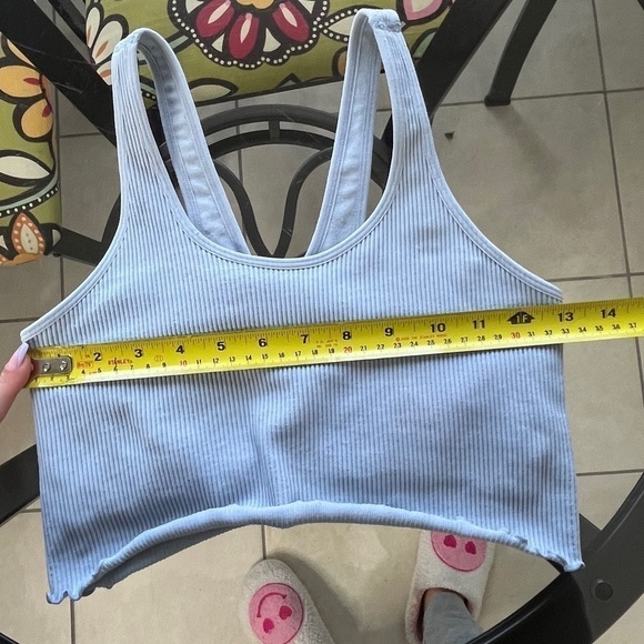 SPIRITUAL GANGSTER Seamless Top Crop Bra, light Blue, size M/L - Picture 12 of 15